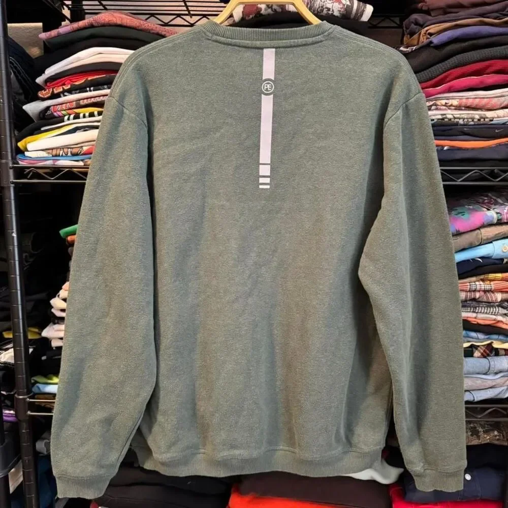 Perry Ellis Sport Performance Men Sz Medium Crewneck‎ Oversized Baggy Sweatshirt